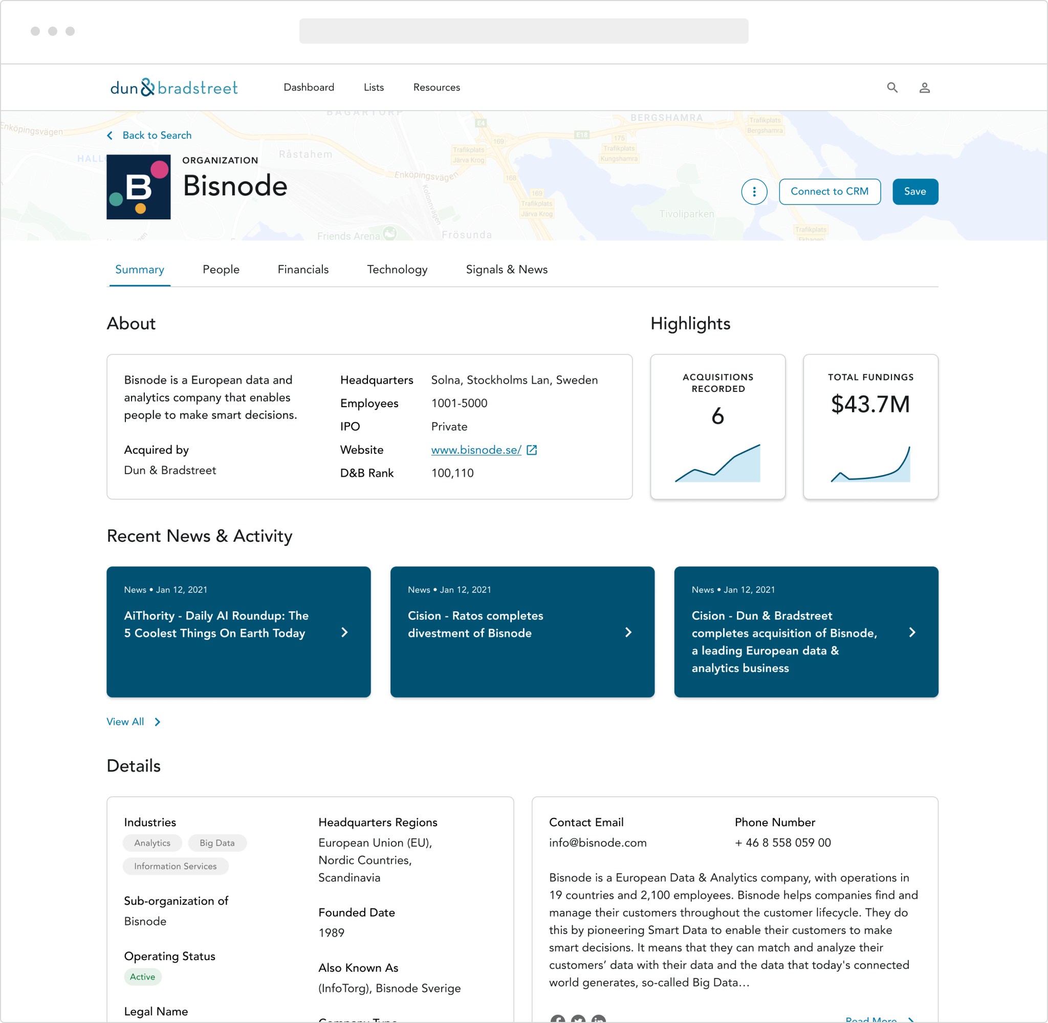 dun & bradstreet design system concept